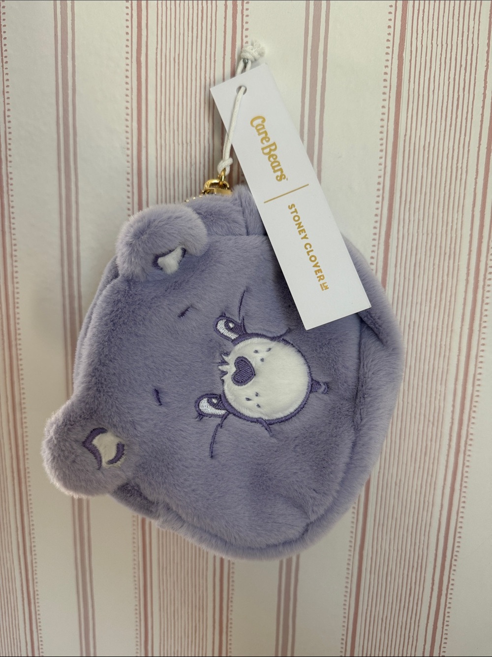 Stoney Clover Lane Lavender Care Bears Plush Coin Pouch